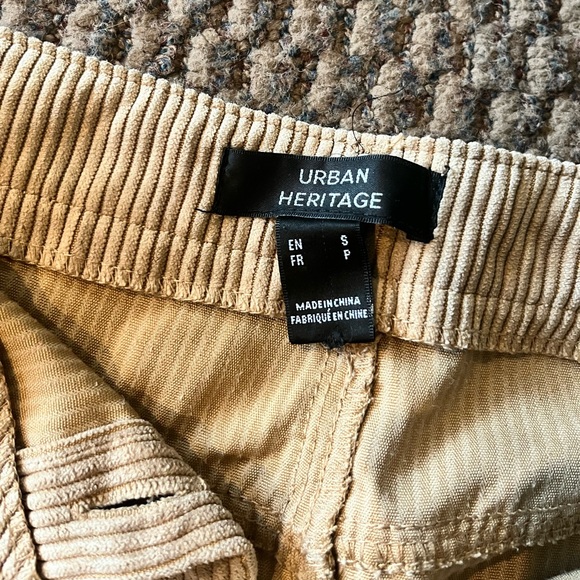 Corduroy Tan Mini Skirt - Picture 2 of 3